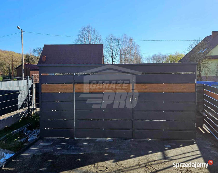 Wiata śmietnikowa 4x21m Antracyt jasny orzech pomorskie Sopot sprzedam