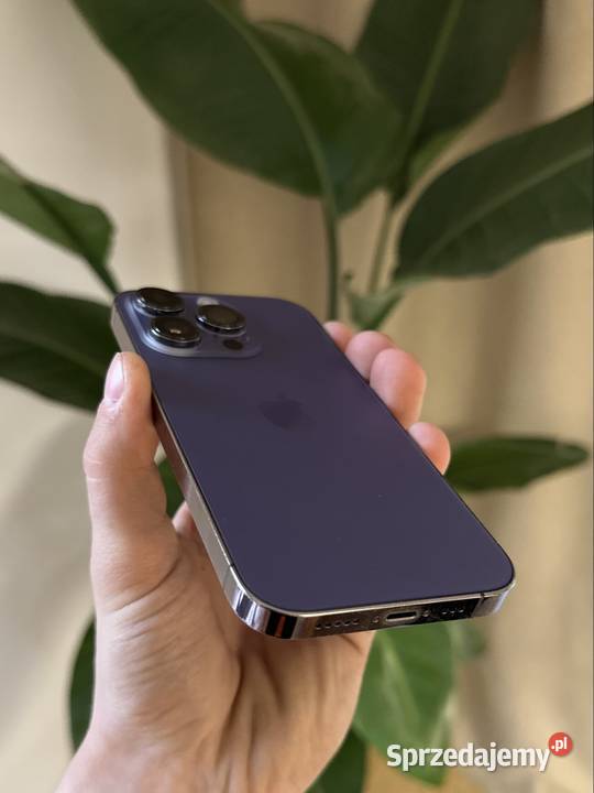 iPhone 14 Pro 128GB 100 Deep Purple Stan Bełchatów sprzedam