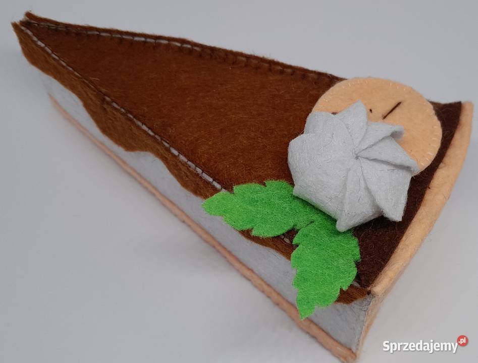 Zabawka jedzenie kuchenna filcowa tort ciasto małopolskie