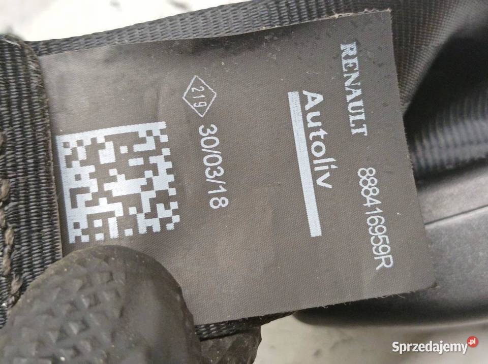 PAS BEZPIECZEŃSTWA PRAWY LEWY TYŁ ŚRODEK ZAPINKA