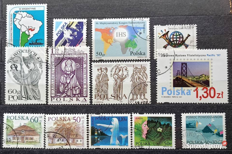 R Znaczki polskie rocznik 1997 kasowany