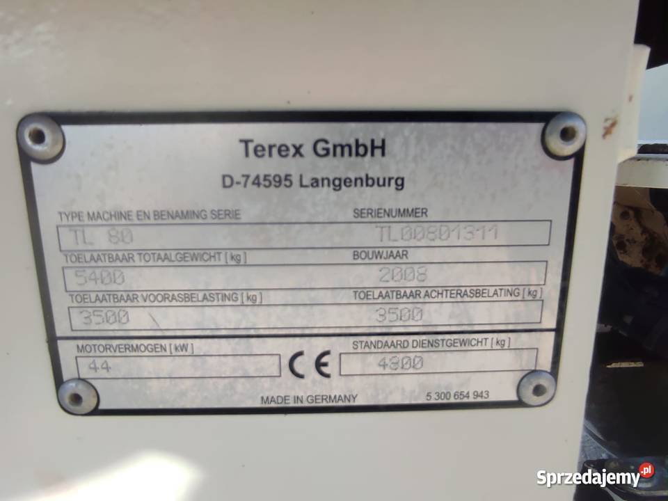 Ładowarka Terex TL80 MOŻLIWA ZAMIANA Koparko ładowarki Ostrzyce