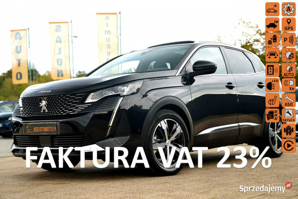 Peugeot 3008 GT kamery skóra MASAZE night vision Otmuchów