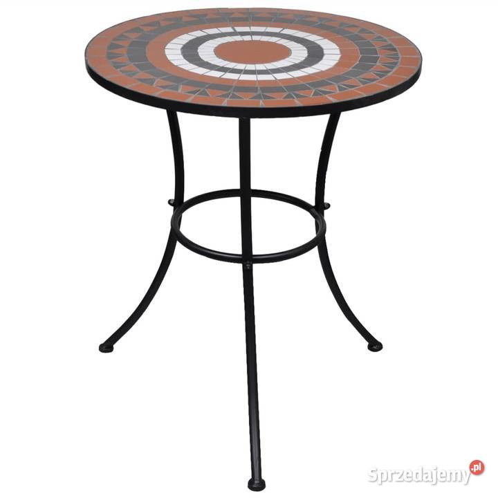 vidaXL Stolik bistro terakota i biel 60 Warszawa
