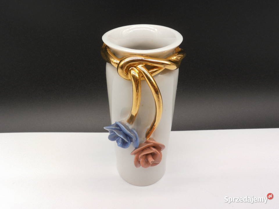 Wazon wazonik porcelanowy wyprodukowany firmę Raszków
