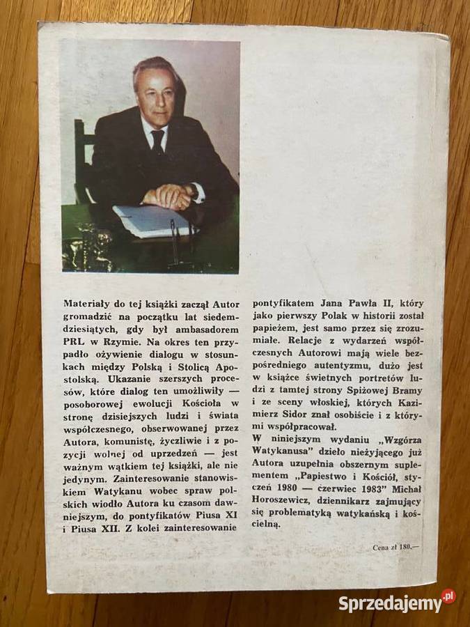 Kazimierz Sidor Wzgórze Watykanusa Książki naukowe i popularnonaukowe Katowice sprzedam