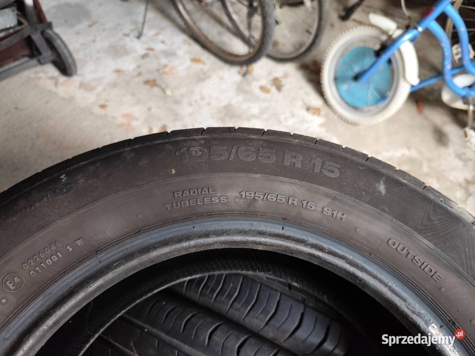 Sprzedam zestaw używanych opon ContiPremium 2 15cale Pruszków sprzedam