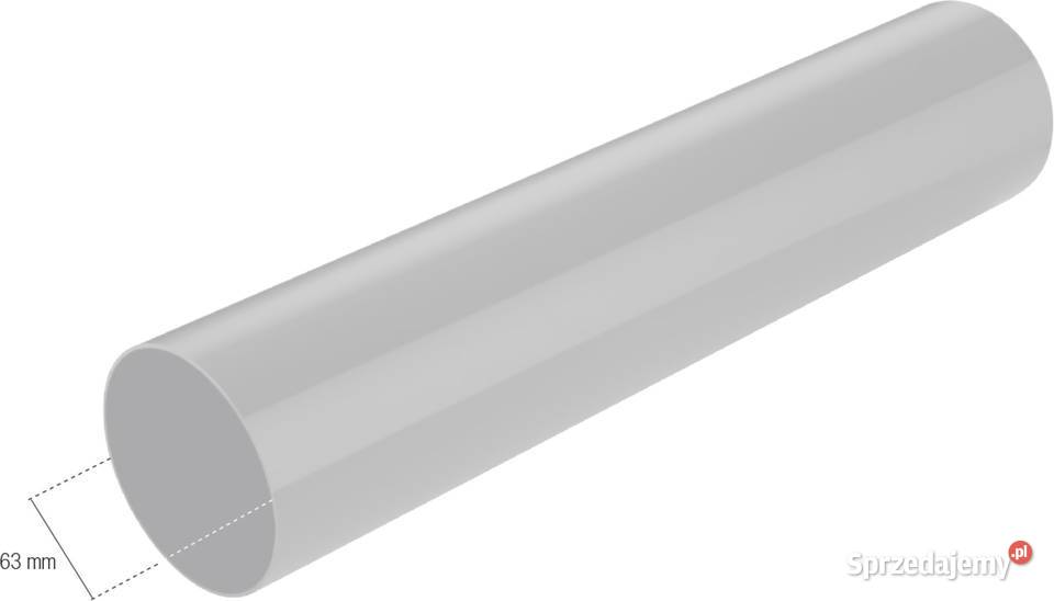 Bryza PVC Rura Spustowa fi 63 4 m czarna Białystok