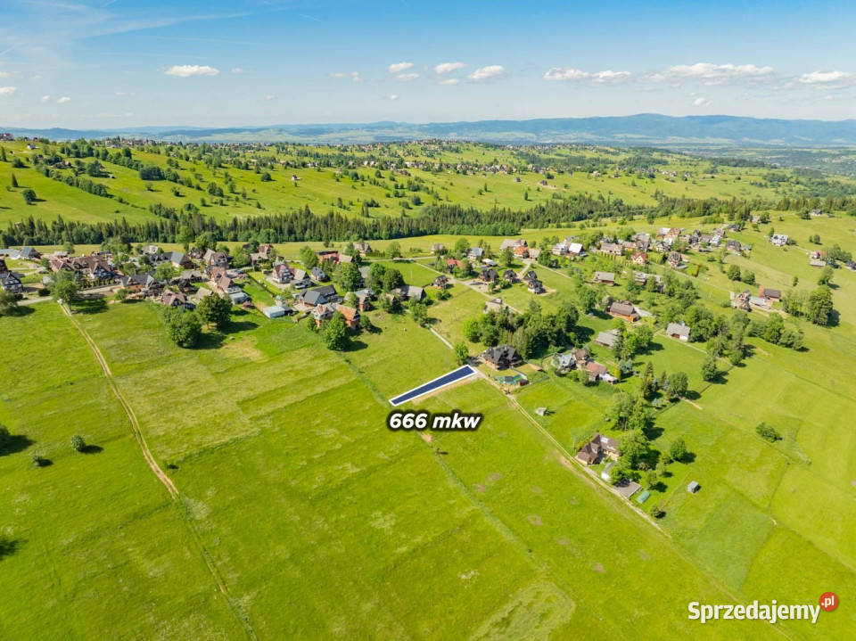 Działka budowlana z widokiem na Tatry BUSTRYK
