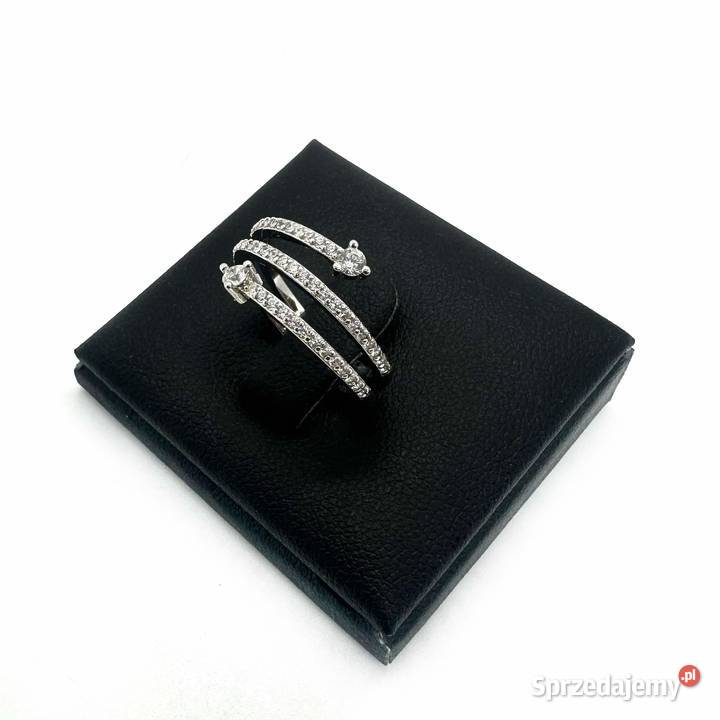 Nowy Srebrny Rodowany Pierścionek Próby 925 307g