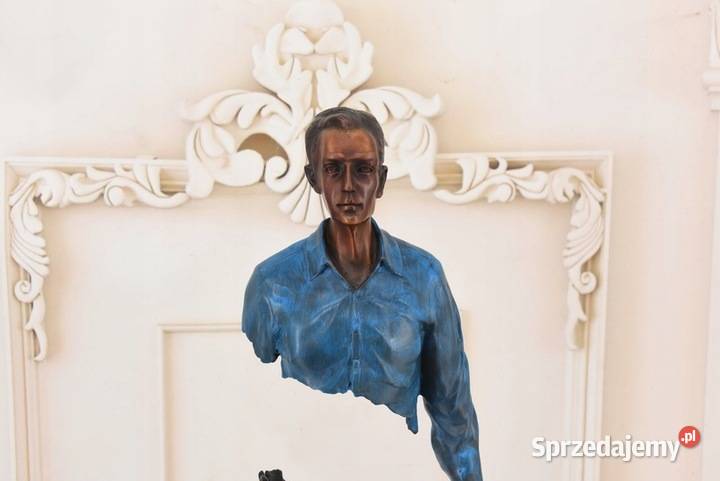 Nowoczesny Niewidzialny Podróżnik Figura Rzeźba Kraków