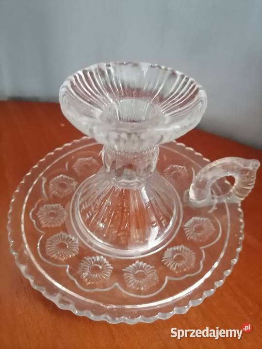 Kaganek szklany Ząbkowice PRL dolnośląskie sprzedam