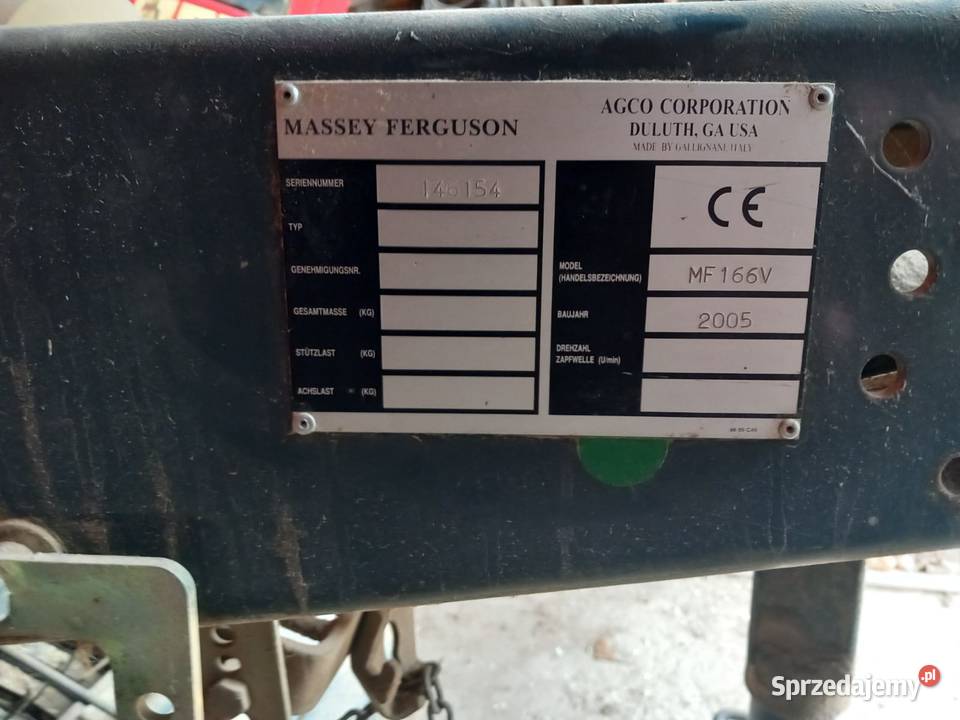 Prasa rolująca MASSEY FERGUSON 166V Bukowiany