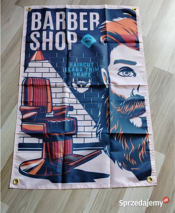 Stihl baner plakat materiałowy 90x60barber Gadgety motoryzacyjne wielkopolskie Gniezno