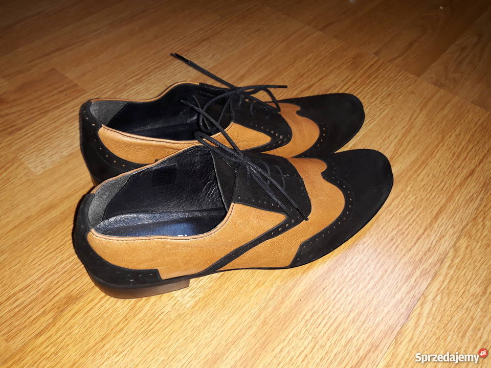 Buty skórzane oxfordki Rozmiar 38 śląskie Chorzów