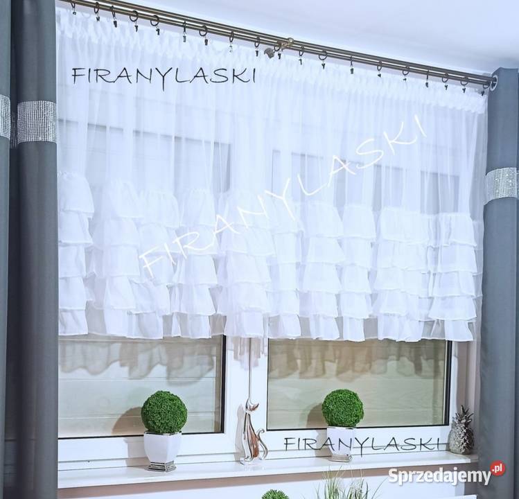 Firana 400x100 firany Gotowe firanki do salonu Myślenice
