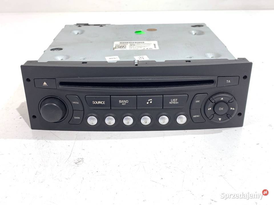 RADIO CITROEN C5 III 98016072ZD ODTWARZACZ Sprzęt audio fabryczny