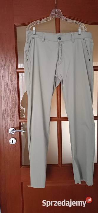 Spodnie męskie materiałowe beżowe Dockland łódzkie Sieradz