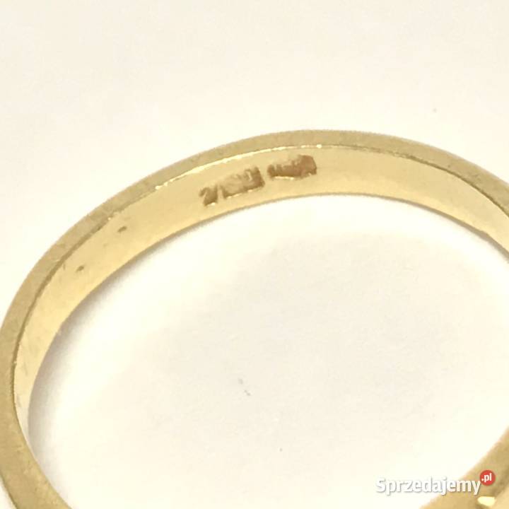 Pierścionek z żółtego ZŁOTA 750 18K cudowny Warszawa