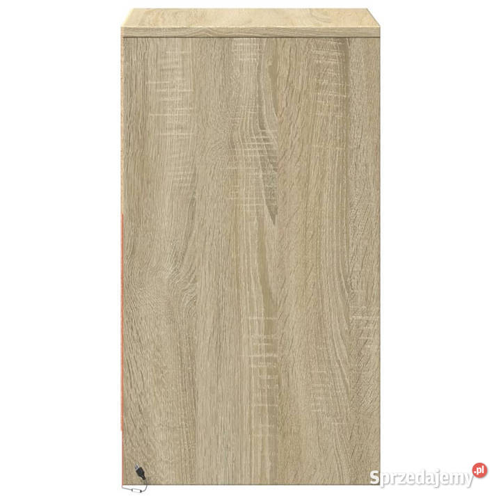 Szafki nocne z LED 2 dąb sonoma materiał Warszawa sprzedam
