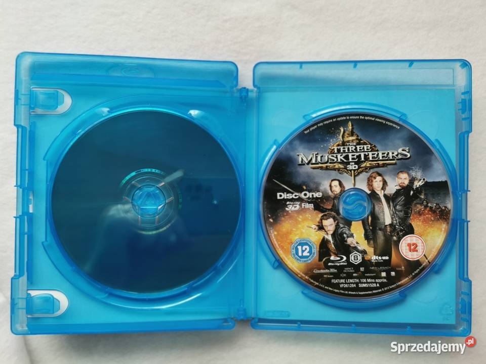 The Three Musketeers Trzej Muszkieterowie Bluray przygodowy Wytrzyszczki