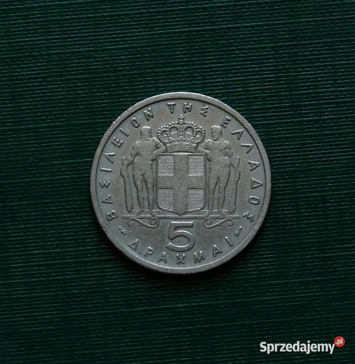 GRECJA 5 drachm 1954r śląskie Gliwice