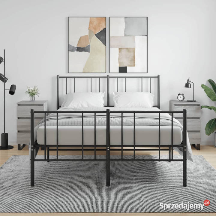 Szafki nocne 2 szary dąb sonoma 40x35x69 Warszawa