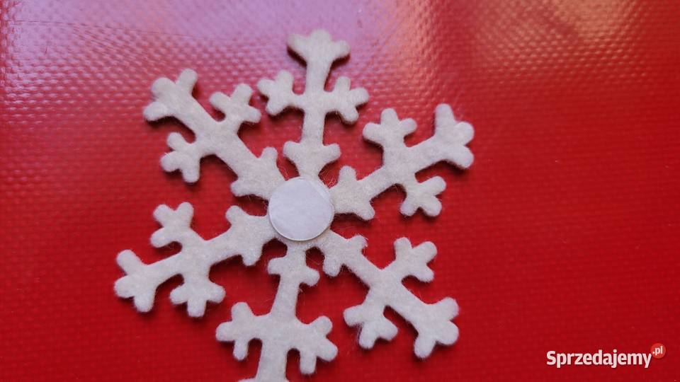 Śnieżynki z filcu z cekinem Piekary Śląskie