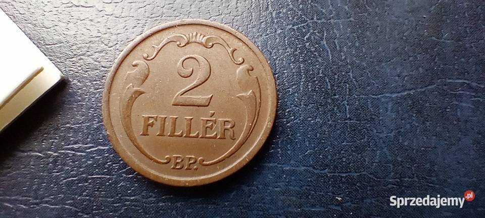 Stare monety 2 filler 1938 Węgry Lesko