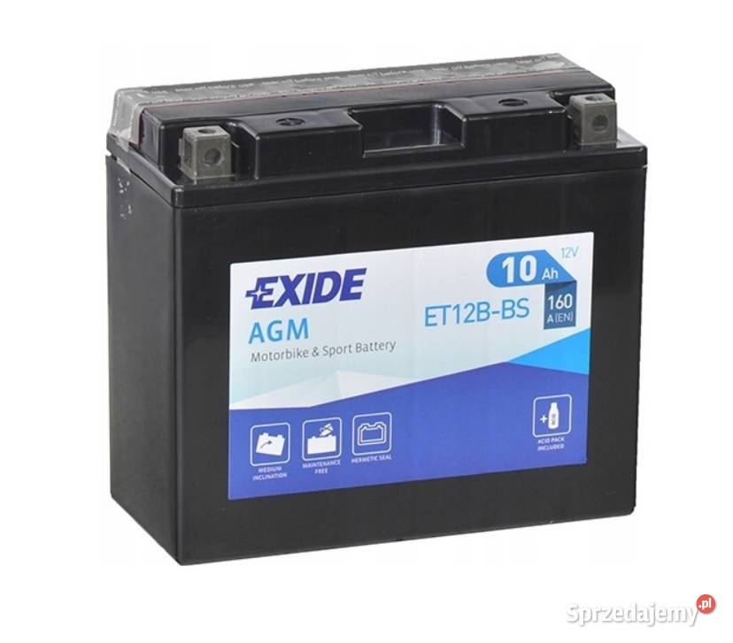 Akumulator motocyklowy EXIDE ET12BBS YT12BBS 12V Tarnów