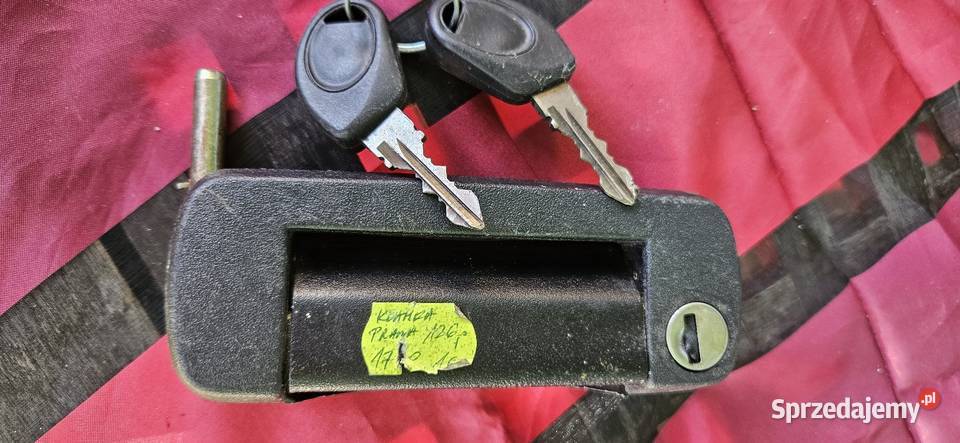Nowaz 2 kluczykamiKlamka zewnetrzna prawa Fiat osobowe Barlinek