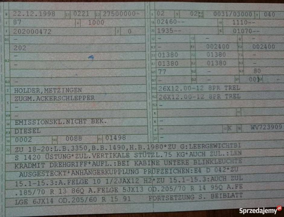 Holder C240 turbo Traktorek Komunalny z plugiem opolskie Stare Siołkowice sprzedam