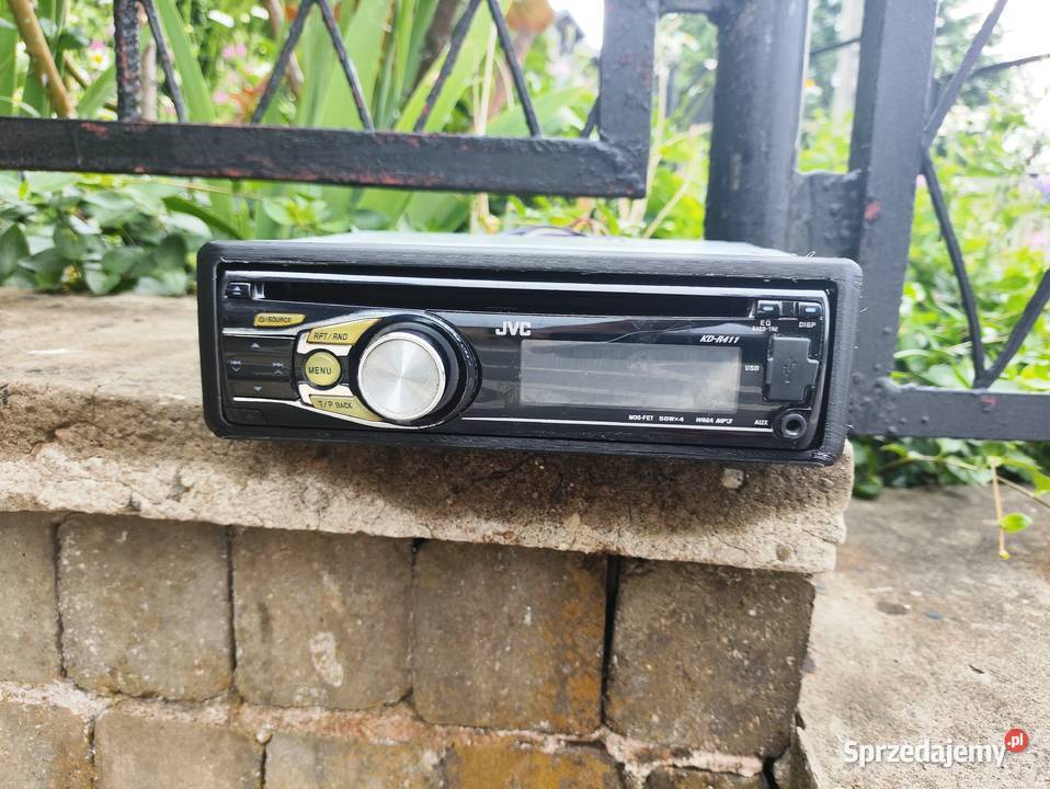 Radio samochodowe 1DIN JVC KDR411 CDMP3AUXUSB Radioodtwarzacze