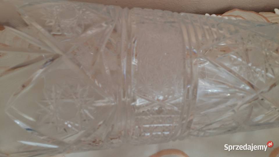 Antyk Duży Dostojny Wazon Kryształowy łódzkie Łódź