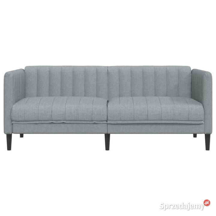 Sofa 2osobowa jasnoszara tapicerowana tkaniną mazowieckie Warszawa