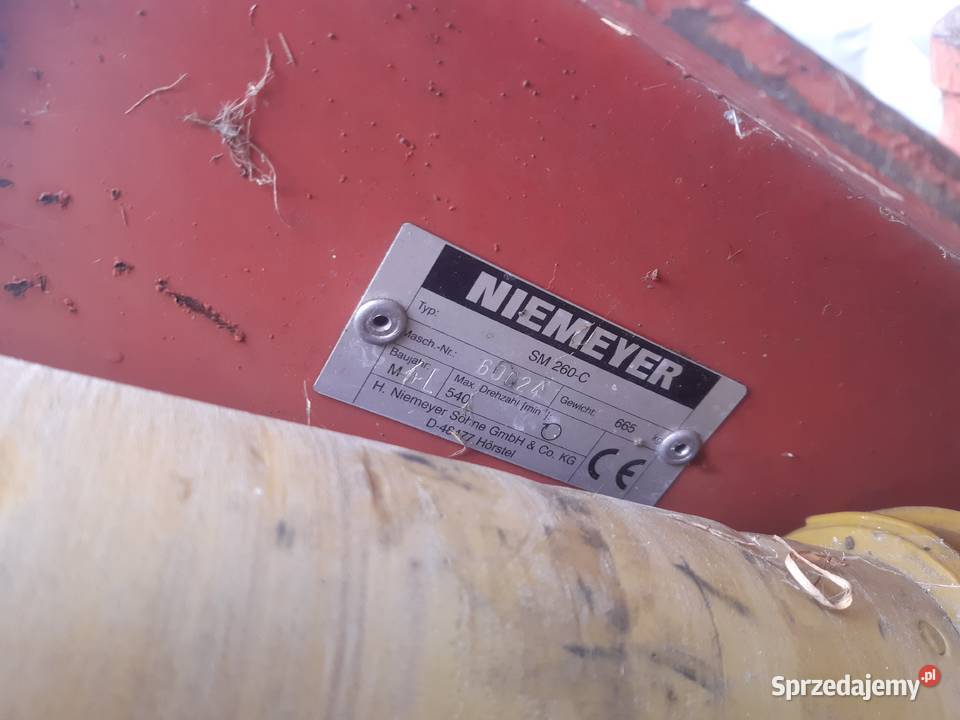 Kosiarka dyskowa Niemeyer sm260 łódzkie Pstrokonie sprzedam