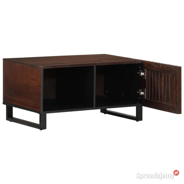 Stolik kawowy brązowy 80x51x40 lite drewno mango Warszawa