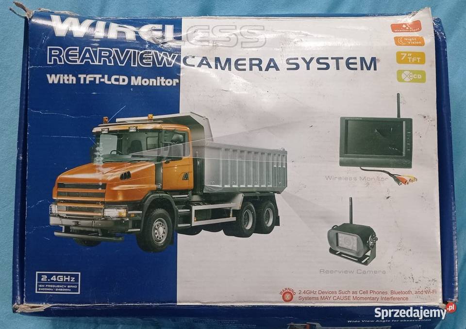 Kamera cofania bezprzewodowa kamper bus TIR Tyczyn