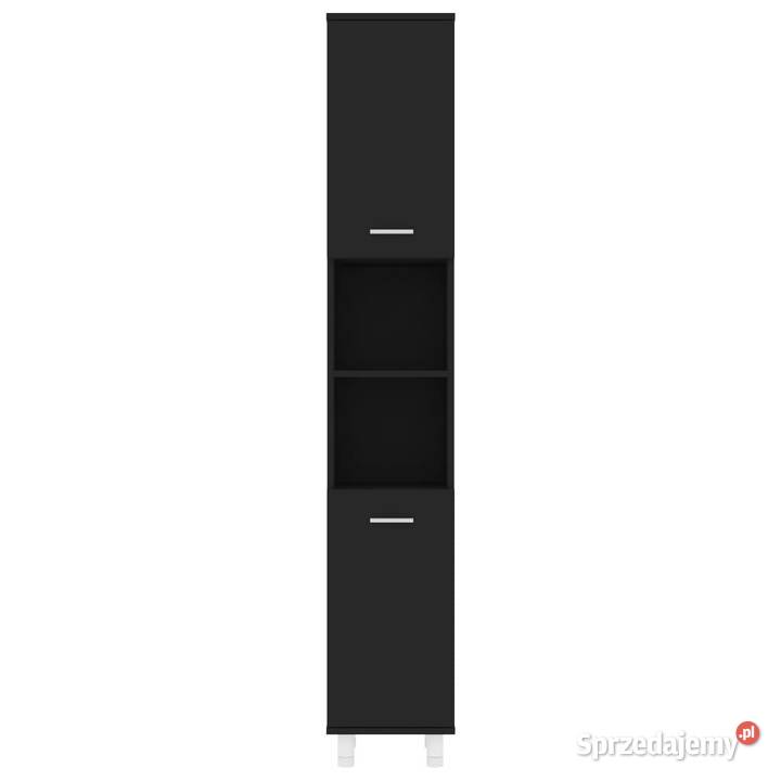 Szafka łazienkowa czarna 30x30x179 materiał Pozostałe mazowieckie Warszawa