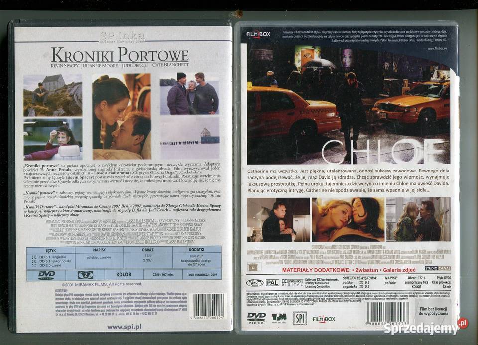 Kroniki portowe Chloe 2 filmy na DVD sprzedam