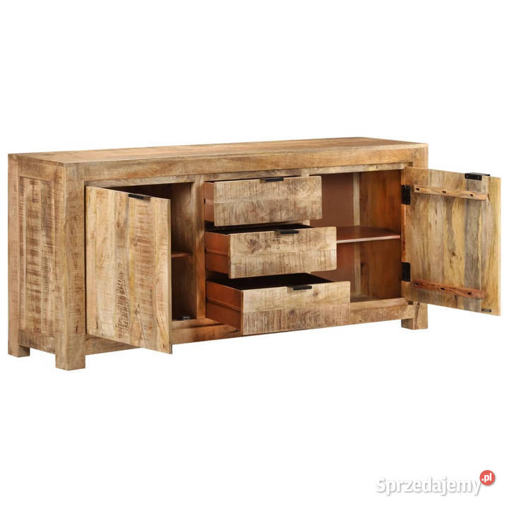 Szafka 175 x 40 x 75 surowe drewno mango Pozostałe mazowieckie Warszawa