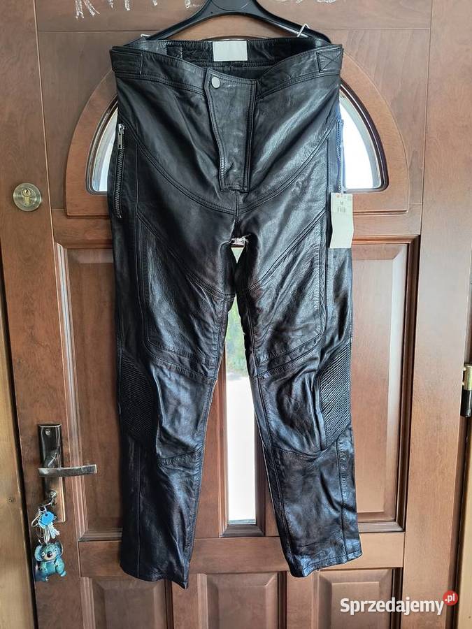 Spodnie skórzane na motor Konin