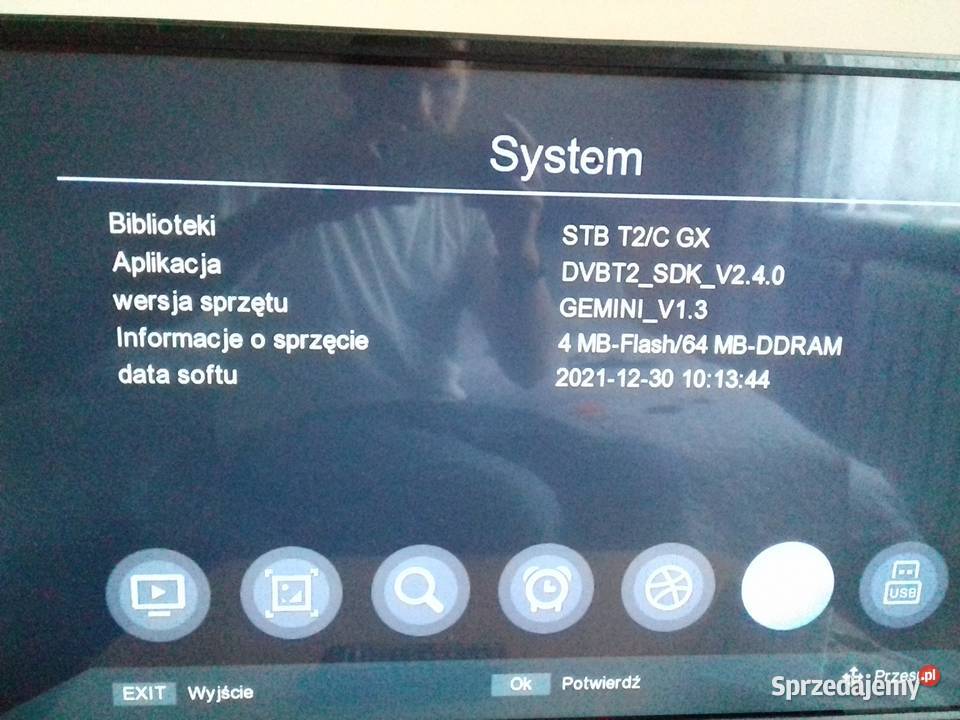 Dekoder TV esperanza DVBT2 HEVC EV107 HDMI Scart Bydgoszcz