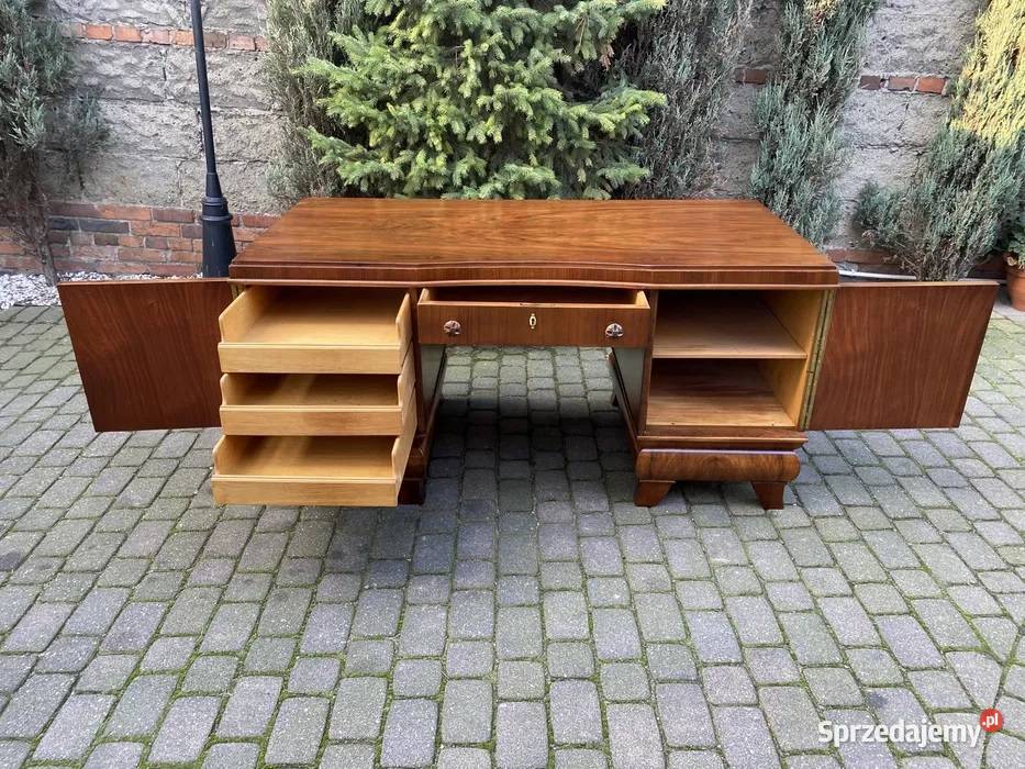Biurko dwustronne ART DECO lat 20te Renowacji Bronisze