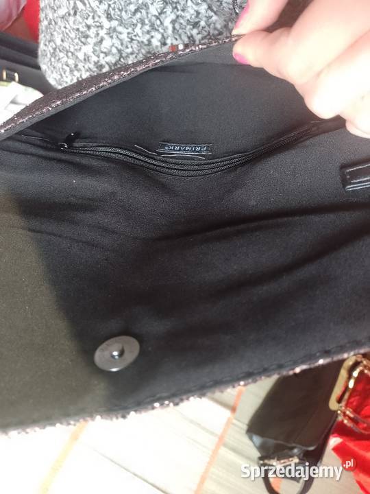 Bogato zdobiona torebka brokatowa z Londynu Moda i Styl Kraków