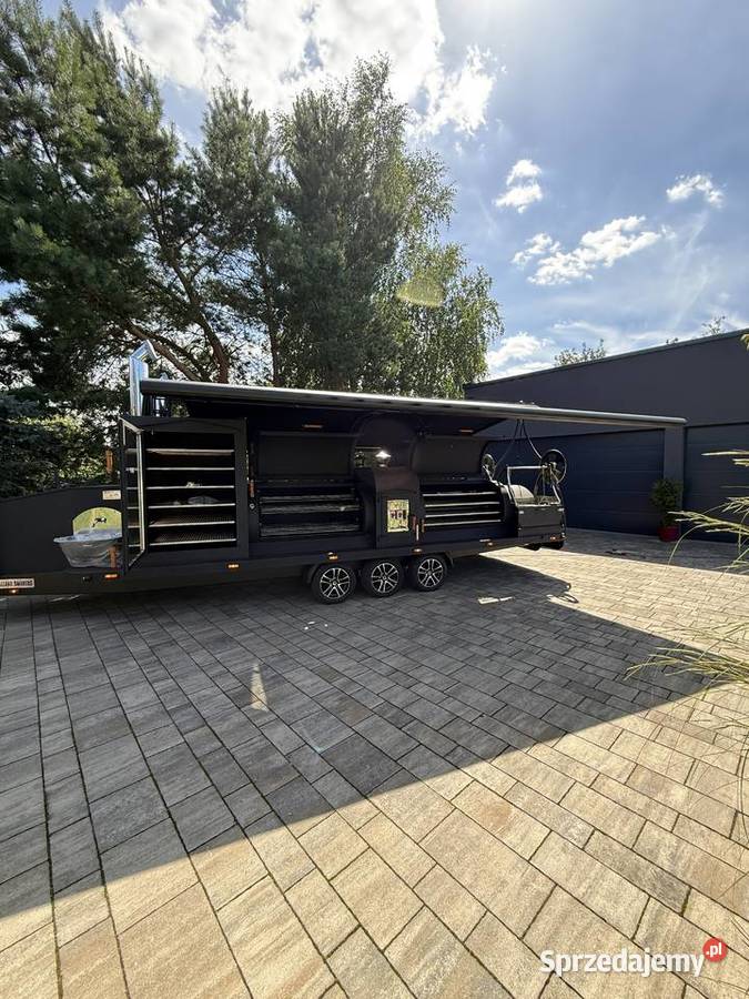 smoker trailer grill na przyczepie BBQ catering wielkopolskie Golęczewo