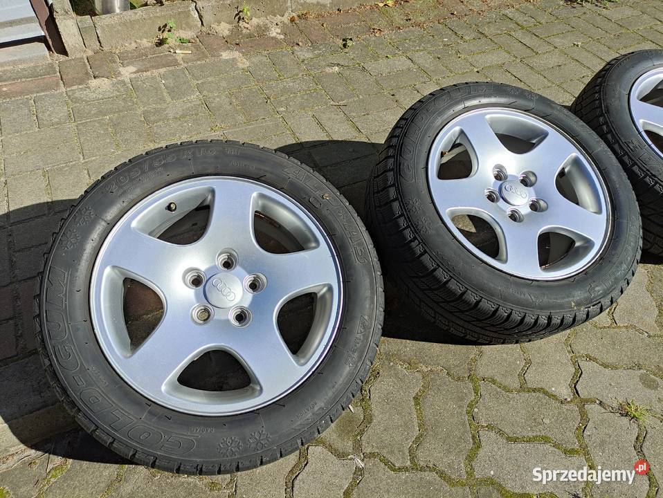 Oryginalne felgi Audi 16 opony zimowe 20555 R16 Koła Pruszcz Gdański