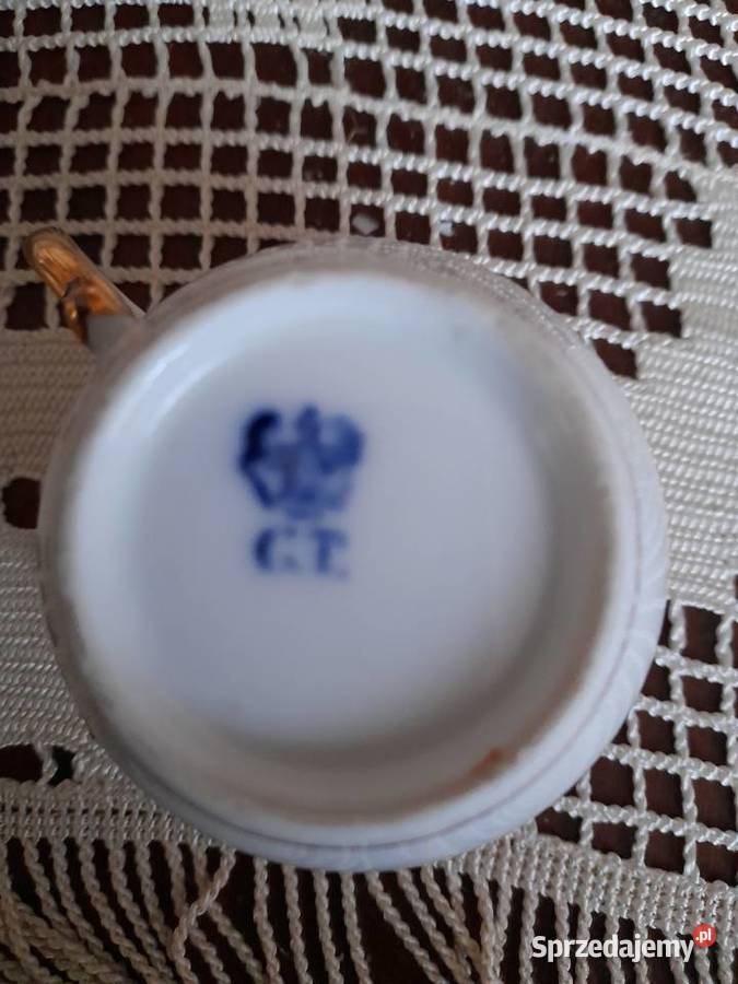 Porcelanowe duo sygnowane CT śląskie Bielsko-Biała