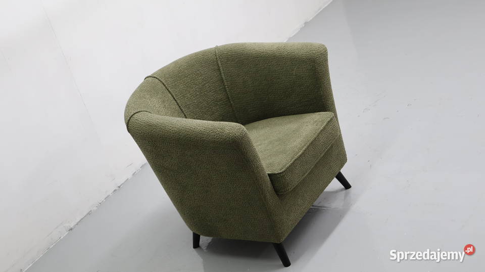 TEE WYGODNY FOTEL OKAZJA zielona tkanina 72cm Poznań sprzedam