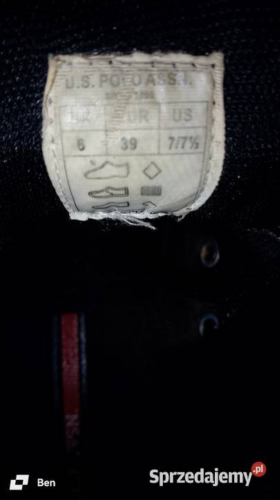 Sneakersy US Polo Assn Czarne Klasyki Rozmiar 39 Obuwie sportowe dolnośląskie Wrocław